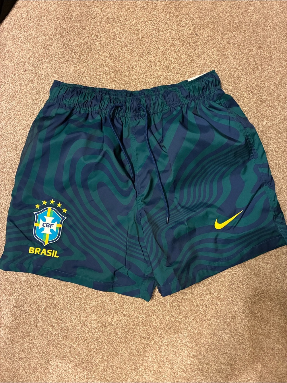 Nike Brazil Soccer Team Men's Green/Blue Short